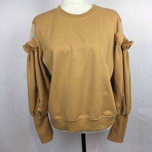 JCL Top Mustard Yellow Top Size M